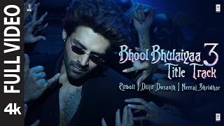 Bhool Bhulaiyaa 3 Title Track Full Video Kartik APitbullDiljitNeerajTanishkPritam  Bhushan K [upl. by Atiugram]