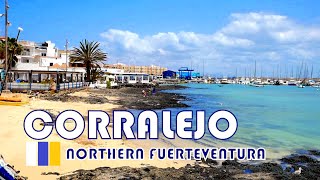 Fuerteventura  Corralejo  Beaches Harbour and Old Town [upl. by Harshman]