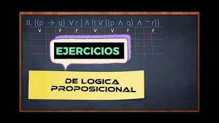 Ejercicios de lógica proposicional [upl. by Einhoj312]