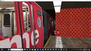 Openbve R143 18 Supreme Wrap Z Train Departing at Jamaica Center [upl. by Macario]