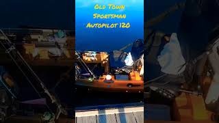 Old Town Sportsman Autopilot 120 Kayak with Minn Kota Motor Remote Control Trick 😎 shorts [upl. by Arihas]