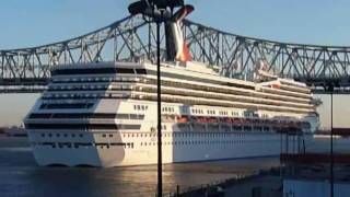 Carnival Triumph in New Orleans Time lapse [upl. by Calvinna]