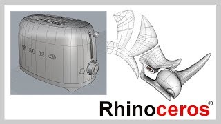 Rhino tutorial軟件教學 12 P1 SMEG Toaster吐司機 [upl. by Lura]