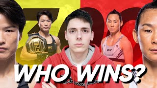 Zhang Weili vs Yan Xiaonan Fight Breakdown BFB Breakdown [upl. by Wycoff]