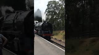 70013 Oliver Cromwell arriving in to Rothely on a visit to the GCR train greatcentralrailway [upl. by Newhall]