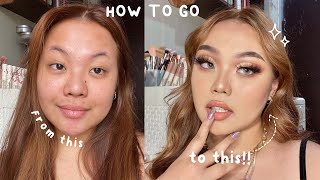 how i do a halfcut crease eyeshadow on asian eyes ⑉• ﻌ •⑉ ✧･ﾟ chitchat life update ♡ [upl. by Aisatana828]