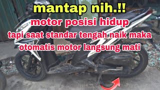 BUAT PENGAMAN MOTOR LEWAT STANDAR TENGAH [upl. by Elleval]