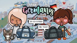 Ep 1 Flying to GERMANY 🇩🇪 with Harper  ✈️🌷 with voice 🎙️ Toca Boca Roleplay [upl. by Lyrehc]