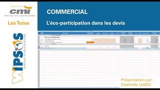 Tuto  COMMERCIAL  Lécoparticipation dans les devis [upl. by Ahtnicaj]