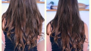 Capelli MOSSI SENZA PIASTRAFERRO solo con 2 elastici per capelli  Heatless Wavy Hair [upl. by Linette]