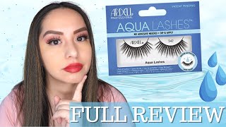 Ardell Aqua LashesFirst Impression Full Review [upl. by Novonod]