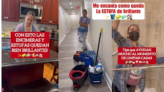 las ENCIMERAS DE LA COCINA BRILLANTES ESTA ESTUFA Y EL BAÑO NOS QUEDARON IMPECABLES [upl. by Lletniuq]