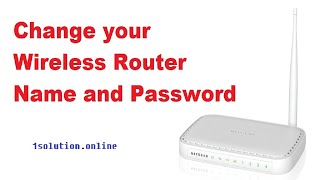 How to Change your Wireless Router Name and Password  NETGEAR ROUTER [upl. by Ssilb441]