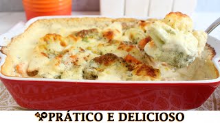 LEGUMES GRATINADOS COM QUEIJO  RECEITAS QUE AMO [upl. by Charissa251]