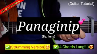 Panaginip  Iluna 4 Easy Chords Lang😍  Strumming Version Guitar Tutorial [upl. by Flavio859]