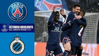 Paris SaintGermain vs Club Brugge Extended Highlights  Group Stage  MD 6  CBS Sports Golazo [upl. by Duthie]