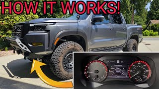 HOW TO USE LANE ASSIST IN A 2023 NISSAN FRONTIER PRO4X REAL TIME TEST [upl. by Nehepts]