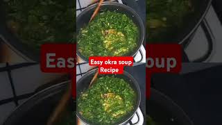 Easy okra soup Recipe nigerianfood okrarecipes okrabenefits okr [upl. by Werby]