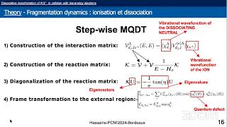 Dissociative recombination of NS in collision with lowenergy electrons – Riyad Hassaine [upl. by Dnilasor]