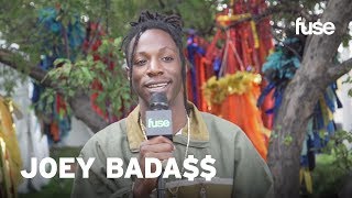 Joey Bada On AllAmerikkkan Bada amp Aaron Roses New EP  Lollapalooza 2017  Fuse [upl. by Ocir418]