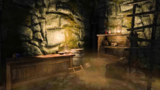 Skyrim  Anises Cellar Ambiance dripping white noise cave sounds [upl. by Akcirret738]