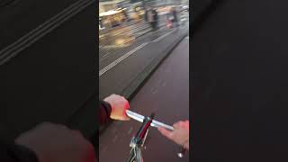 Slippery automobile cyclinginamsterdam amsterdambike mtb netherlandscycling gopro [upl. by Zwart]