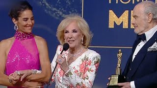 Mirtha Legrand recibió un homenaje en los Martín Fierro de la moda 2024 [upl. by Hazeghi]