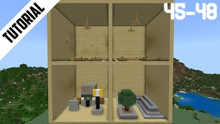 Minecraft How to Build Woodland Mansion Rooms 4548 Step By Step [upl. by Showker61]