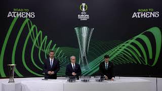 202324 UEFA Europa Conference League QuarterFinal Draw [upl. by Jovitah951]