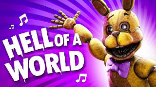 Five Nights At Freddys  Hell of a World official song [upl. by Boarer]