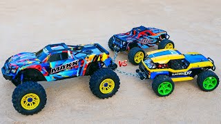 Big RC Truck Maxx vs Mini Cars [upl. by Abdulla983]