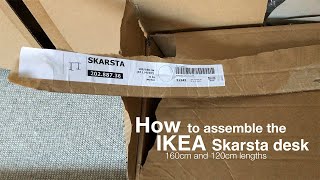 IKEA Skarsta assembly DIY sitstand desk instructions [upl. by Ezri]