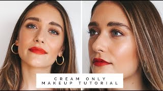 Makeup Tutorial Using Only Cream Products [upl. by Us851]