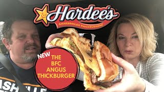 Hardee’s NEW BFC Angus Thickburger Review [upl. by Auhsoj]