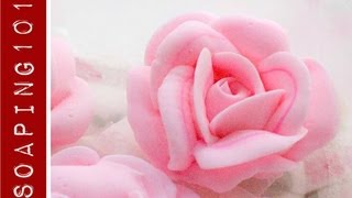 How to make cold process soap roses  Soaping101 [upl. by Telracs]