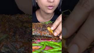 Eating spicy fish 😋 ytstudio mukbang fisheatingchallenge h [upl. by Stokes]