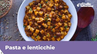 PASTA E LENTICCHIE VELOCE E SAPORITA [upl. by Isdnyl]