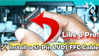 The Ultimate Guide to 51Pin LVDS FFC Cable Installation DIY Sony Smart TV Display Fix [upl. by Awuhsoj]