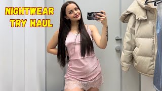 Nightwear Try Haul Revealing the Hottest and Most Provocative Styles [upl. by Milore]