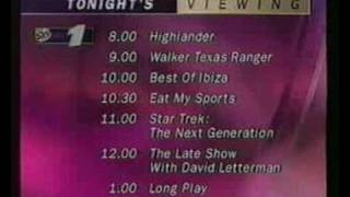 Sky 1  Prime Time  Continuity Friday 12th September 1997 [upl. by Nnylyma]