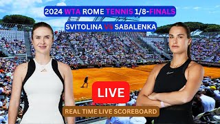 Aryna Sabalenka Vs Elina Svitolina LIVE Score UPDATE Today Womens Tennis 2024 WTA Rome 18Finals [upl. by Etnaid205]