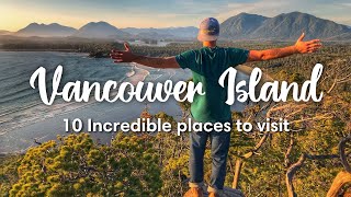 VANCOUVER ISLAND BC CANADA  10 INCREDIBLE places to visit on Vancouver Island [upl. by Ettennek]