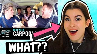 Harry Styles Fan REACTS to One Direction  Carpool Karaoke [upl. by Derreg549]