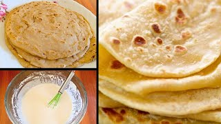 Soft Flatbread with water and flour batter  No Kneading  No yeast [upl. by Ocimad605]