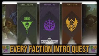 Every Factions Starter Quest New World Aeternum [upl. by Otrebogad]