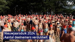 Nieuwjaarsduik 2024 Zandenplas Nunspeet [upl. by Koehler]