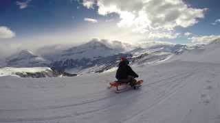 Grindelwald Schlittelbahn  Big Pintenfritz  Longest Sledding  Sledging Run in the World [upl. by Nosaes]