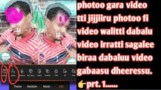 Photoo gara videotti jijjiiru video irratti photo muziqa katabbi stayila gar garaatiin midhaksu [upl. by Eimme]