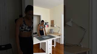 Space saving hack with IKEA  NORDEN folding table sewinghacks smallspacefurniture [upl. by Einatirb]