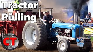 Tractor Pulling at the Smallwood Vintage Rally  John Deere Fordson International and more [upl. by Nidnal552]